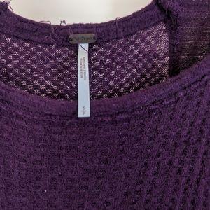 Purple free people sweater